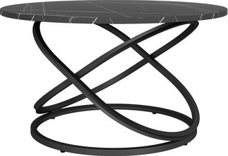 Vicco Mesa De Centro Calgary, Negro, 79.5 X 62 Cm Con Amplia Superficie De Trabajo