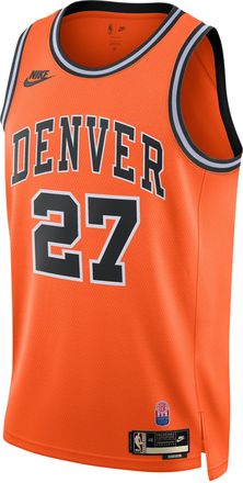 Nike Mens Jamal Murray Denver Nuggets Hardwood Classics Dri-FIT Basketball Swingman Jersey in Orange | II4239-821