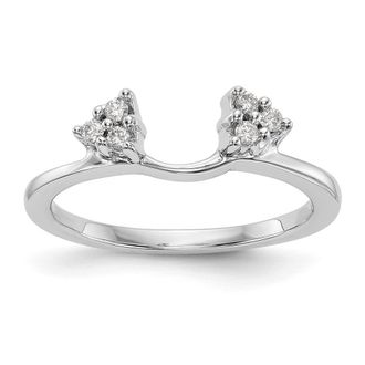 Diamond2Deal 14k Gold Lab Grown Diamond Wedding Band Ring 0.12Ct Clarity- VS Color- G-H