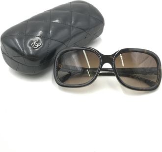 Chanel Chanel Interlocking CC Logo Oversize Womens Sunglasses (Pre-Owned)