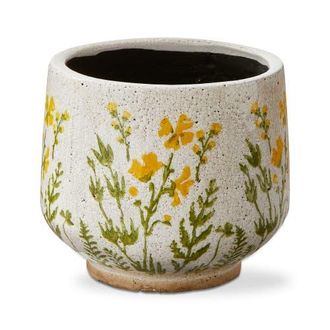 Tag Wild Flower Footed Planter Large Multi Terracotta Spring in Beige at Nordstrom