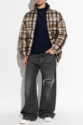 Diesel Double-sided Insulated Jacket W-BOURBON-ENBM, Mens, Brown
