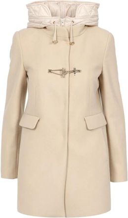Fay Enkelrijige jas - Dames - Mantel - Beige - L - Wol - Jassen