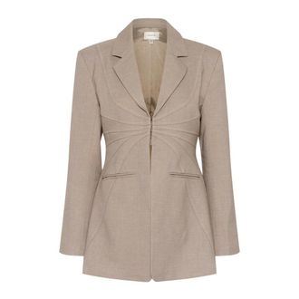 Gestuz Blazers, female, Brown, 2XS, Chic Blazer Rock Ridge Mel