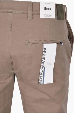 Brax Mens Brax Fabio Cotton Trousers Stone - Cream - Size: 34