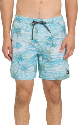 Quiksilver Mix Volley 17 Swim Trunks in Blue Haze at Nordstrom, Size Xx-Large