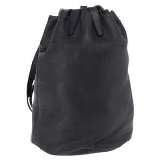 Loewe Pre-owned Bucket Bags, female, Black, Size: ONE SIZE Pre-owned Leather Bucket Bag