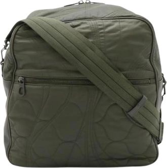 Bottega Veneta Pre-owned Cross Body Bags, female, Green, Size: ONE SIZE Pre-owned Leather Shoulder Bag