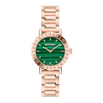 Missoni Geluksstenen Kwarts Horloge - Dames - Horloges - Roze - ONE Size - Accessoires