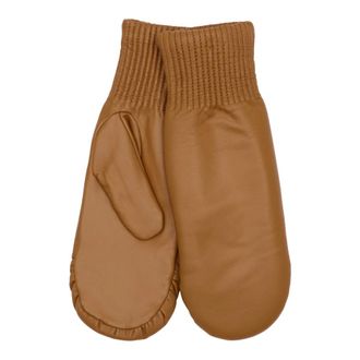 BTF-CPH Btfcph - Lamsleren wanten - Dames - Accessoires - Bruin - Maat: XL Leer