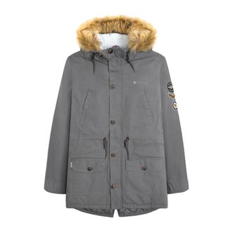 Lambretta Mens Sherpa Lined Parka (Granite) - Grey - Size X-Large