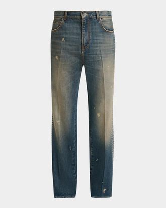 Amiri Men & apos;s MA Fit Star Studded-Trim Jeans