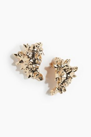 H&M Muschelf&ouml;rmige Ohrringe - Goldfarben