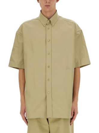 Burberry Beige Oversized Logo Shirt