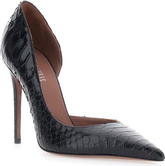 PARIS TEXAS Womens Stiletto Heels Vera Black Leather Calf