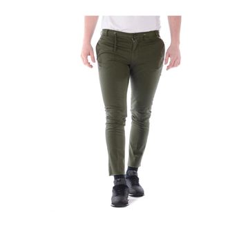 Daniele Alessandrini Chinos, male, Green, XS, Trouser
