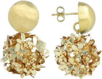 Lott. Gioielli Sequin Flower Globe Statement Earrings in Gold at Nordstrom