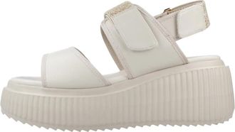 Noa Harmon Sandalia Sunny - Dames - Sleehakken - Beige - 40 EU - Leer - Schoenen