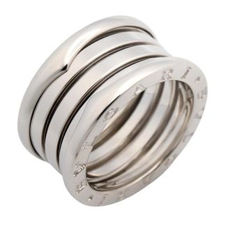 Bulgari Silver White Gold (18K) Band Ring (Pre-Owned)