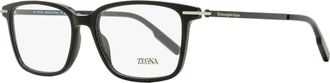 Ermenegildo Zegna Mens Rectangular Leggerissimo Eyeglasses EZ5246 001 Black 54mm