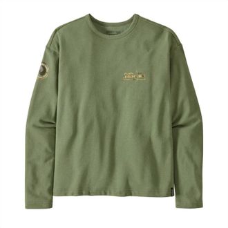 Patagonia Mens Unity Fitz Wildrise Crew Sweatshirt In Terrain Green