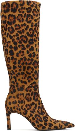 Kazar Stivali alti Kazar in pelle con pelo naturale maculato - - Shoes - Donna - Marrone - 36 EU