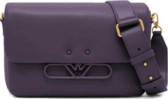 Emporio Armani Flap Schoudertas - Dames - Schoudertassen - Paars - ONE Size - Leer - Tassen