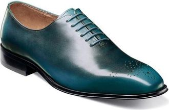 Stacy Adams Hallquist Embellished Toe Wholecut Shoe in Turquoise at Nordstrom, Size 10.5