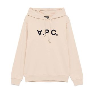 A.P.C. Beige Sweatshirt Stylish Casual Outings Weekends - male - A.P.C. - Hoodies - Beige - 2XL - Sweatshirts & Hoodies