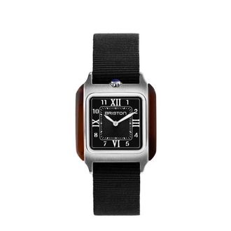Briston Streamliner Black Dial Ladies Watch 252030.SA.T.1.NB