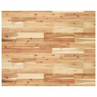 Berkfield Home Desk Top Oil Finished 100x80x4 cm Solid Wood Acacia in Brown | Size: 100 x 80 x 4 cm