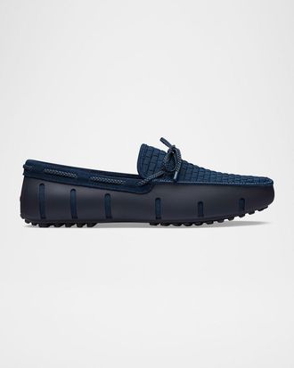 Swims Men & apos;s Woven Textile and Suede Drivers