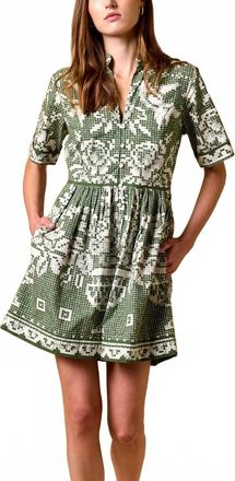 Cleobella Starling Mini Dress In Verdant Flight