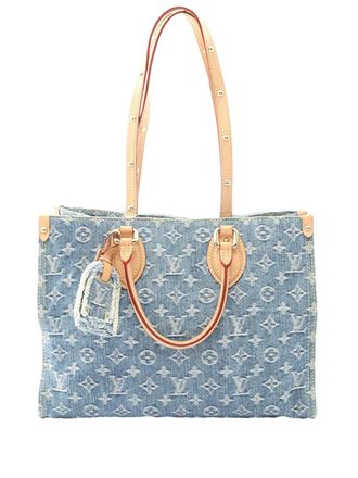 Louis Vuitton 2021-2025 Monogram Denim Onthego MM tote bag - women - Denim - One Size - Blue