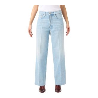 Cycle Straight Jeans, female, Blue, Size: W28 Right Straight Leg Jeans