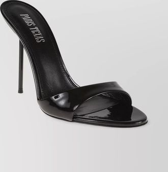 PARIS TEXAS patent leather high-heel mules