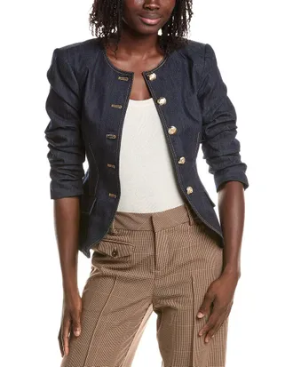 Cinq &agrave; Sept Cinq &Agrave; Sept Denim Scrunched Chris Jacket