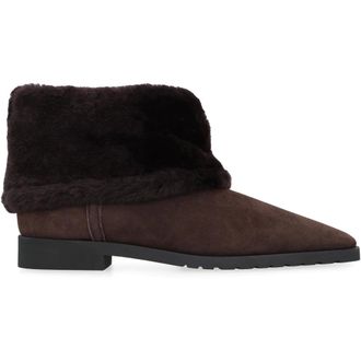 Toteme Winter Boots, female, Brown, Size: 8 US Fold-Down Shearling Boots