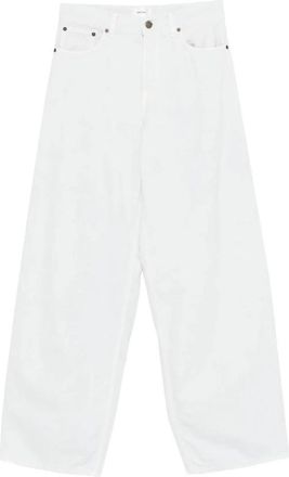 Haikure Wide Leg Jeans - Dames - Loose Fit Jeans - Wit - W28 - Jeans