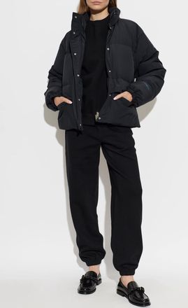 Jil Sander Down Jacket With Stand-up Collar, Womens, Black
