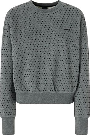 Pinko Nelly Sweatshirt - Dames - Sweatshirts - Grijs - L - Katoen - Hoodies & sweatvesten