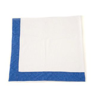 Kiton Home, Heren, Wit, ONE Size, Katoen, Bicolored strandhanddoek met contrastbies