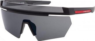 Prada Mens PS-01YS-1BO03U PS 01YS 44 1BO03U Linea Rossa Sunglasses - Black - One Size