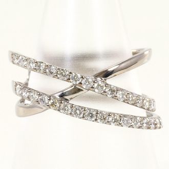 C&A White Gold White Gold (18K) Band Ring (Pre-Owned)