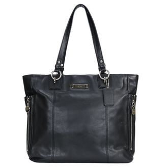 Coach Black Leather Tote Bag (Pre-Owned)