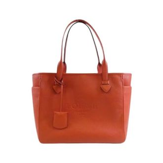 Loewe Pre-owned Heritage Calf Shoulder Bag - Dames - Vintage Shopper - Oranje - ONE Size - Leer - Vintage