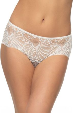 Felina Tempting Floral Lace Hipster Panties in White at Nordstrom Rack, Size 2X