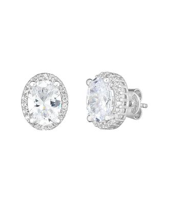 Sphera Milano 18K Over Silver Cz Studs