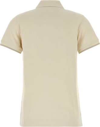 Moncler Womens Polo Beige Cotton
