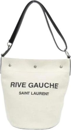 Saint Laurent Pre-owned Canvas Shoulder Bag - Pre-owned - Mujer - Beige - ONE SIZE